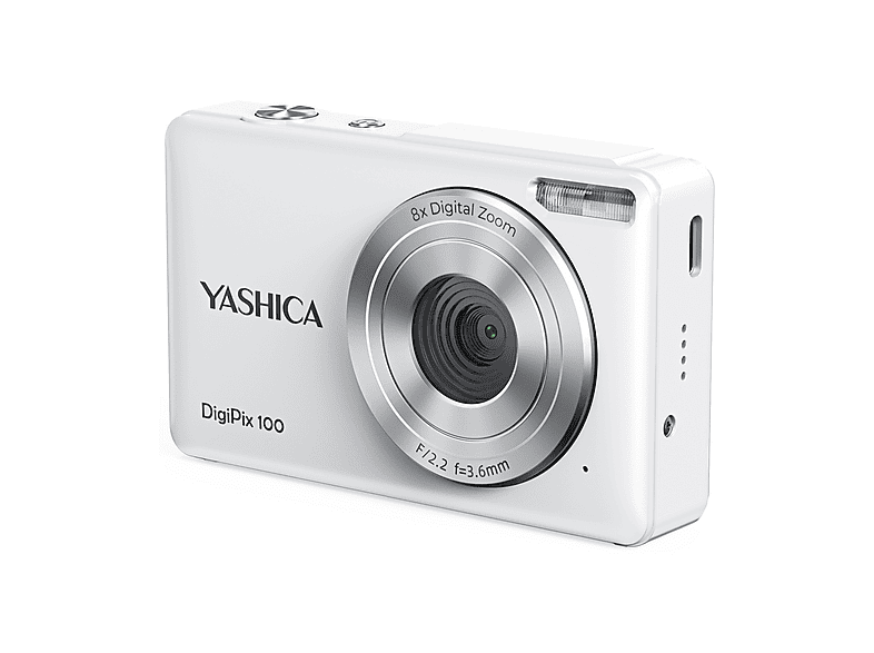 FOTOCAMERA DIGITALE YASHICA Digipix 100, 8 megapixel, Bianco
