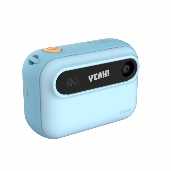 Fotocamera Istantanea per bambini MYFIRST Camera Insta 20, 26 megapixel, dislay a colori da 3", obiettivo selfie, Blu