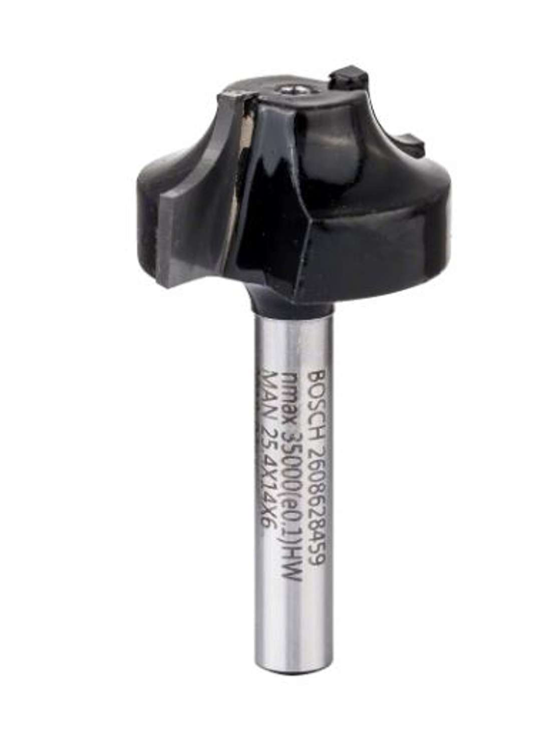 Fresa A Forma Di Spina Con Profilo A Ovolo, 6 Mm, R1 6,3 Mm, D 25,4 Mm, L 14 Mm, G 46 Mm