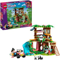 Friends 42648 Il Santuario dei Panda Giocattolo Cura degli Animali con Casa sull''Albero, Veicolo, 2 Mini Doll e 3 Panda, Giochi di costruzione