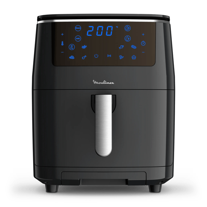 Friggitrice ad aria MOULINEX EasyFryGrill&Steam AL2018, capacità 6.9 l, Max potenza 1700 W, con cottura a vapore, nero