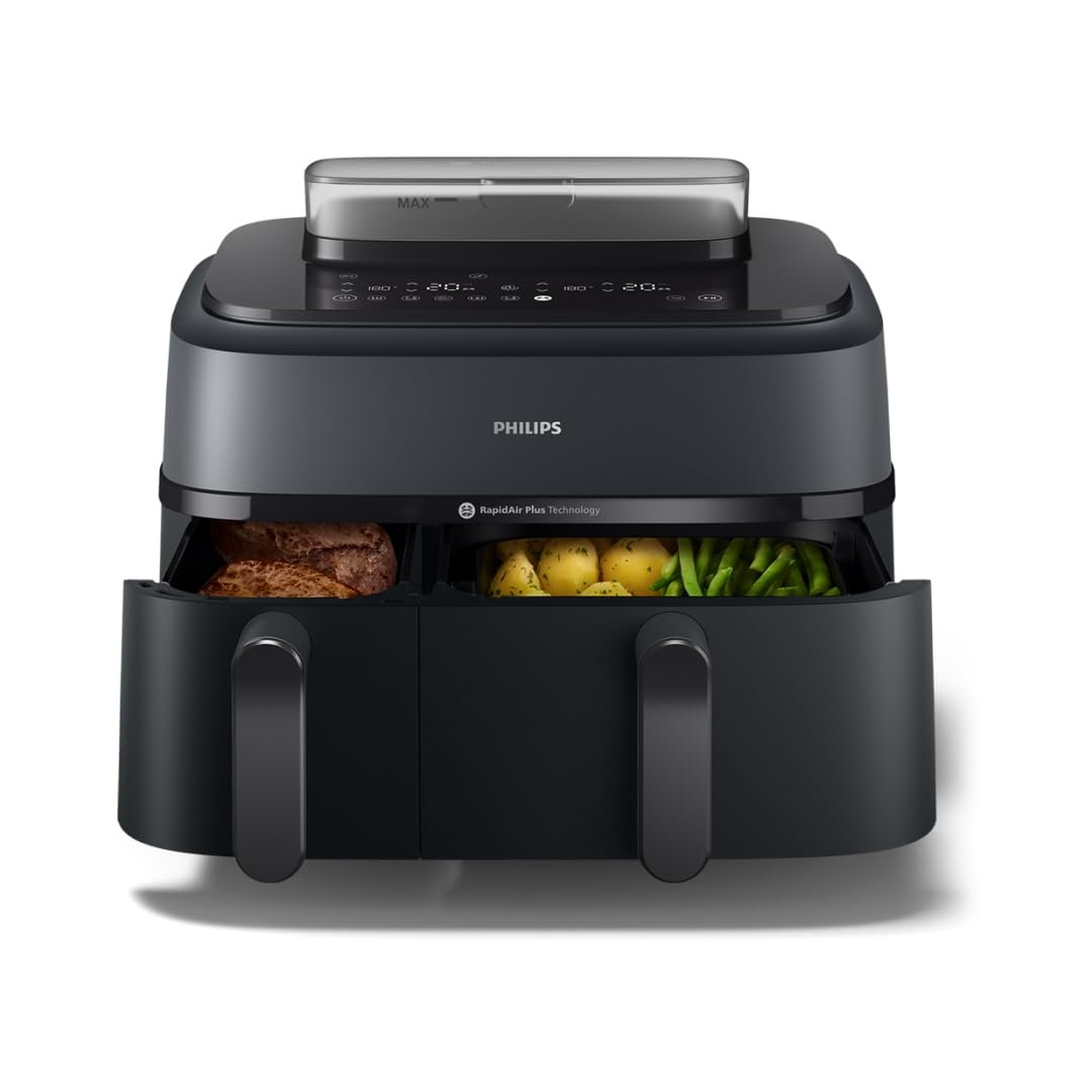 Friggitrice Philips Na550/00 Doppio Cestello 9l Vapore Friggitrice Philips Na550/00 Doppio Cestello 9l Vapore