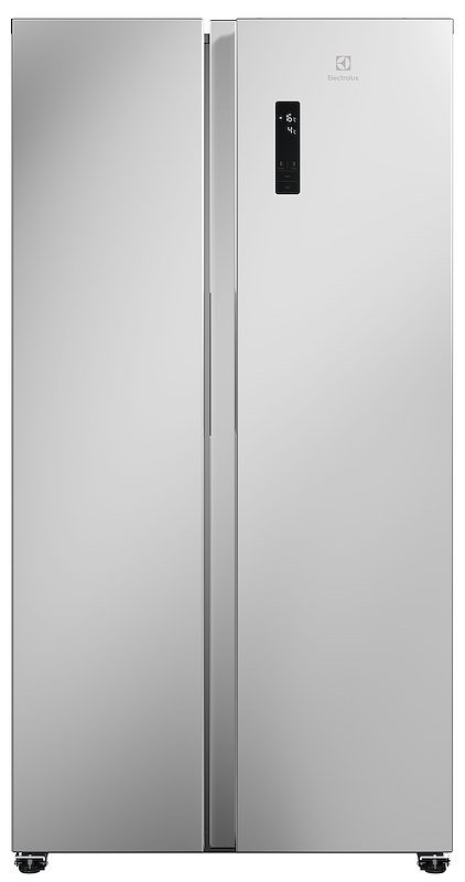 Frigorifero americano ELECTROLUX EAT6ME53U0, Sistema Multi Flow: Sì; raffreddamento frigorifero: No Frost; congelatore: Frost, Capacità netta totale 532 l, Rumorosità: 39 dB(A), Dimensioni: L 91 cm A 177 P 67 cm, Acciaio, Classe E