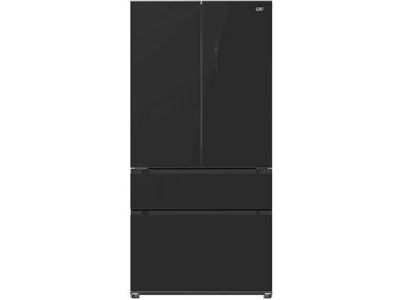 Frigorifero americano GRF SF9160931BG, Sistema Multi Flow: Sì; raffreddamento frigorifero: No Frost; congelatore: Frost, Capacità netta totale 521 l, Rumorosità: 38 dB(A), Dimensioni: L 91,1 cm A 191,2 P 60 cm, Nero, Classe E