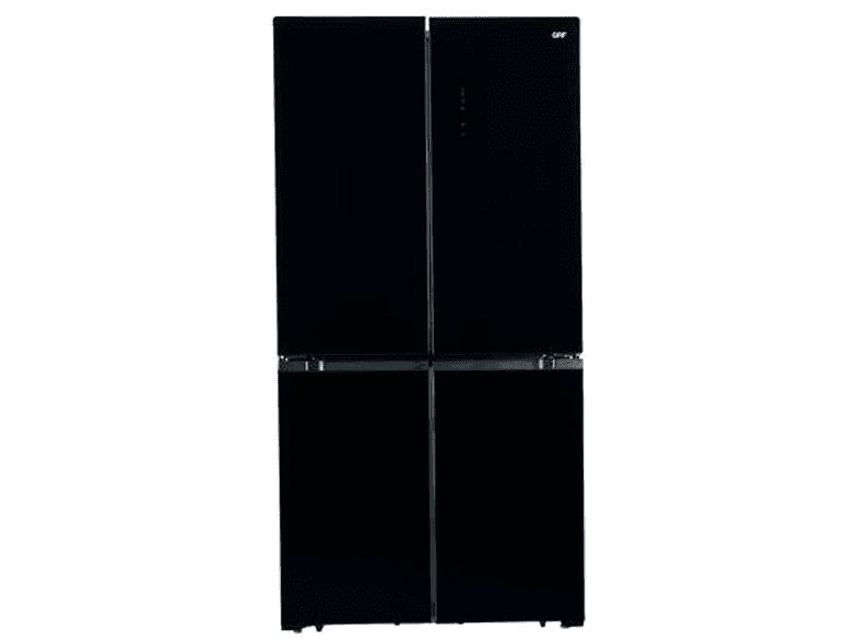 Frigorifero americano GRF SLC836091BG1, Sistema Multi Flow: Sì; raffreddamento frigorifero: No Frost; congelatore: Frost, Capacità netta totale 485 l, Rumorosità: 38 dB(A), Dimensioni: L 83,6 cm A 191,2 P 60 cm, Nero, Classe E