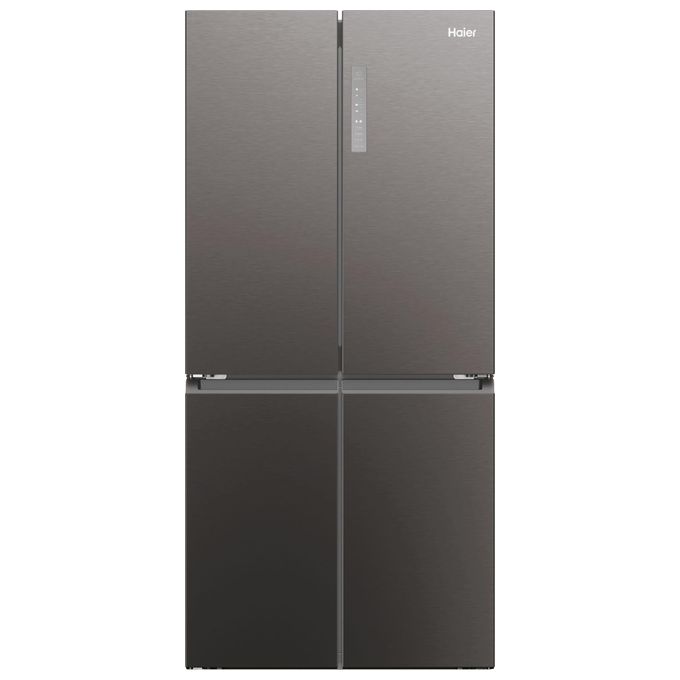 Frigorifero americano HAIER HCR3818ENMD, Sistema Multi Flow: Sì; raffreddamento frigorifero: No Frost; congelatore: Frost, Capacità netta totale 467 l, Rumorosità: 35 dB(A), Dimensioni: L 83,3 cm A 181,5 P 65 cm, Inox Dark, Classe E