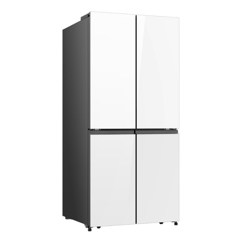 Frigorifero americano HISENSE RQ5P470SETE, Sistema Multi Flow: Sì; raffreddamento frigorifero: No Frost; congelatore: Frost, Capacità netta totale 483 l, Rumorosità: 37 dB(A), Dimensioni: L 79,4 cm A 178,5 P 69,8 cm, White Glass, Classe E