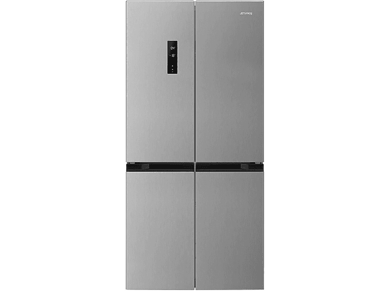 Frigorifero americano SMEG FQI48XD, Sistema Multi Flow: Sì; raffreddamento frigorifero: No Frost; congelatore: Frost, Capacità netta totale 488 l, Rumorosità: 39 dB(A), Dimensioni: L 84 cm A 179 P 69 cm, Acciaio Antimpronta, Classe D