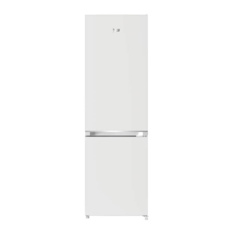 FRIGORIFERO COMBINATO BEKO B3RCSO255W, Capacità netta totale 262 l, Rumorosità: 39 dB(A), 4 ripiani, Dimensioni: L 54 cm A 177 P 55 cm, Bianco, Classe D