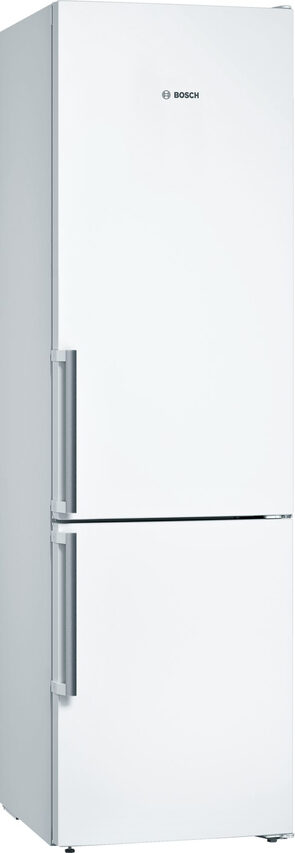FRIGORIFERO COMBINATO BOSCH KGN39VWEQ, Capacità netta totale 368 l, Rumorosità: 39 dB(A), 5 ripiani, Dimensioni: L 60 cm A 203 P 70 cm, Bianco, Classe E