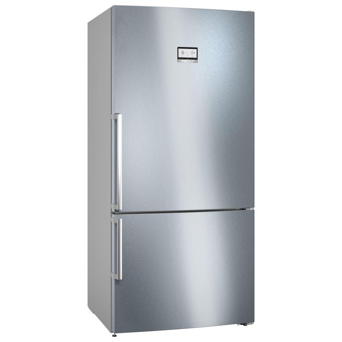 FRIGORIFERO COMBINATO BOSCH KGN86AIDR, Capacità netta totale 631 l, Rumorosità: 39 dB(A), 3 ripiani, Dimensioni: L 86 cm A 186 P 81 cm, Inox-Easyclean, Classe D