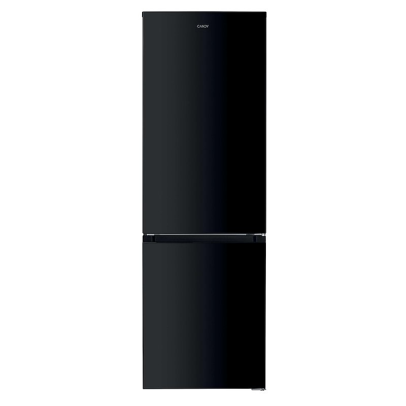FRIGORIFERO COMBINATO CANDY CCH2T618EBBF, Capacità netta totale 293 l, Rumorosità: 37 dB(A), 3 ripiani, Dimensioni: L 60 cm A 186 P cm, Nero, Classe E