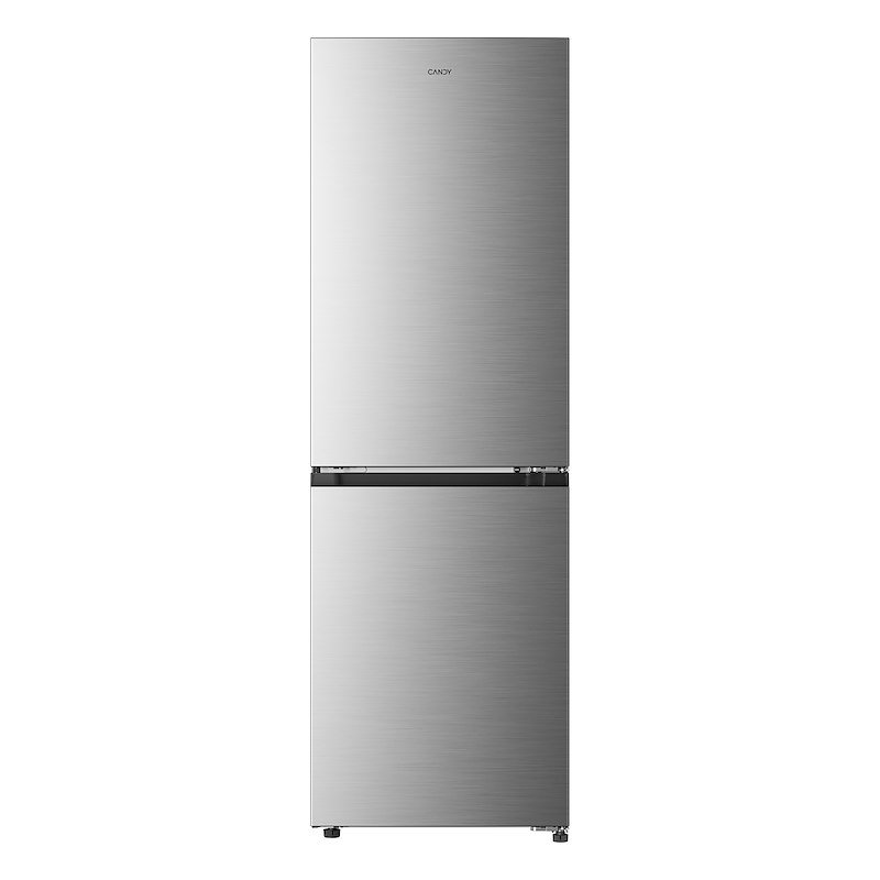 FRIGORIFERO COMBINATO CANDY CNCQ2T6S18DX, Capacità netta totale 315 l, Rumorosità: 35 dB(A), 4 ripiani, Dimensioni: L 59,5 cm A 185 P 59,9 cm, Inox, Classe D