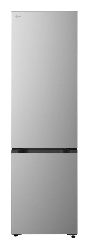 FRIGORIFERO COMBINATO LG GBBS322APY.APYQEUZ, Capacità netta totale 375 l, Rumorosità: 29 dB(A), LAN wireless, 4 ripiani, Dimensioni: L 59,7 cm A 203 P 67,4 cm, Premium Silver, Classe