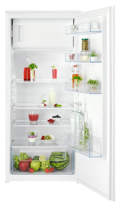 FRIGORIFERO DA INCASSO AEG NSF5O12ES, Capacità netta totale 188 l, Rumorosità: 35 dB(A), Dimensioni: L 54,8 cm A 121,8 P 54,9 cm, Bianco, Classe E