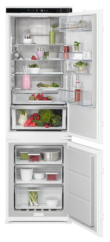 FRIGORIFERO DA INCASSO AEG TSC8M181CS, Capacità netta totale 248 l, Rumorosità: 35 dB(A), 4 ripiani, Dimensioni: L 54 cm A 177,2 P 54,9 cm, White, Classe C