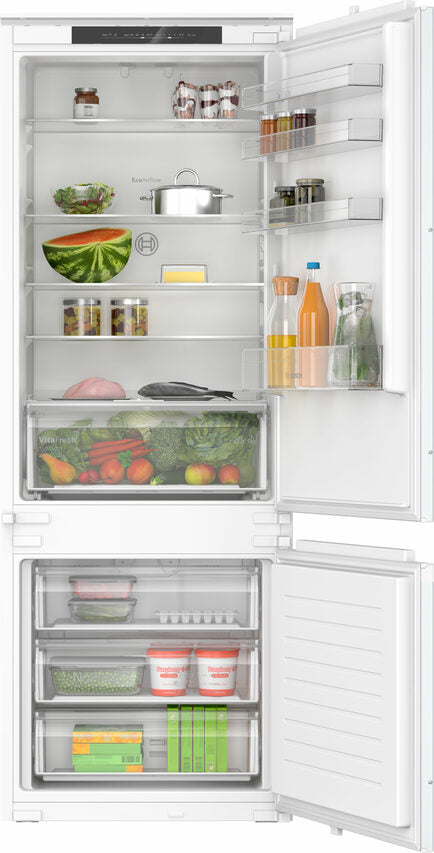 FRIGORIFERO DA INCASSO BOSCH KBN965SE0, Capacità netta totale 383 l, Rumorosità: 34 dB(A), LAN wireless, Dimensioni: L 69,1 cm A 193,5 P 54,8 cm, Bianco, Classe E