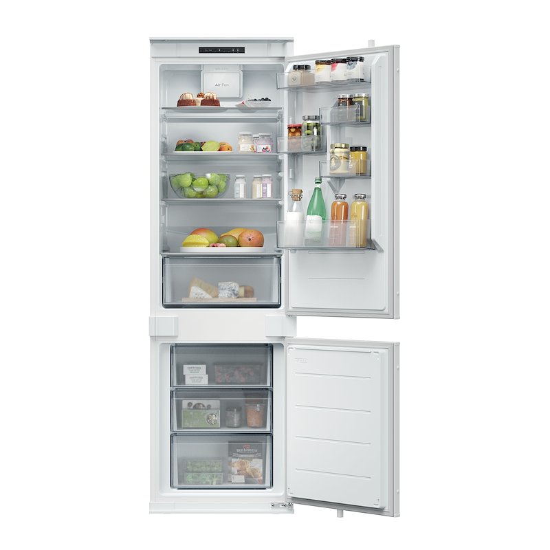 FRIGORIFERO DA INCASSO CANDY CNBQL3518EV, Capacità netta totale 268 l, Rumorosità: 35 dB(A), LAN wireless, 4 ripiani, Dimensioni: L 54 cm A 177,2 P 55 cm, Bianco, Classe E