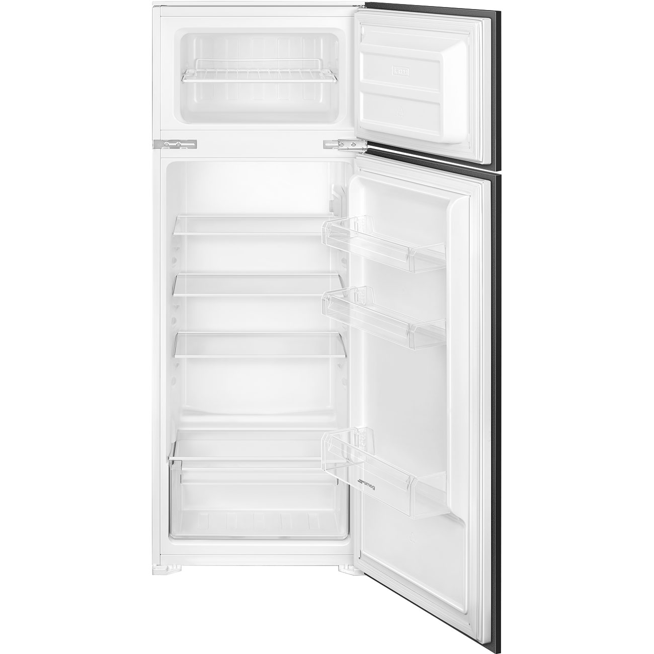 FRIGORIFERO DA INCASSO SMEG D4150E, Capacità netta totale 205 l, Rumorosità: 37 dB(A), Dimensioni: L 54 cm A 145 P cm, Bianco, Classe E