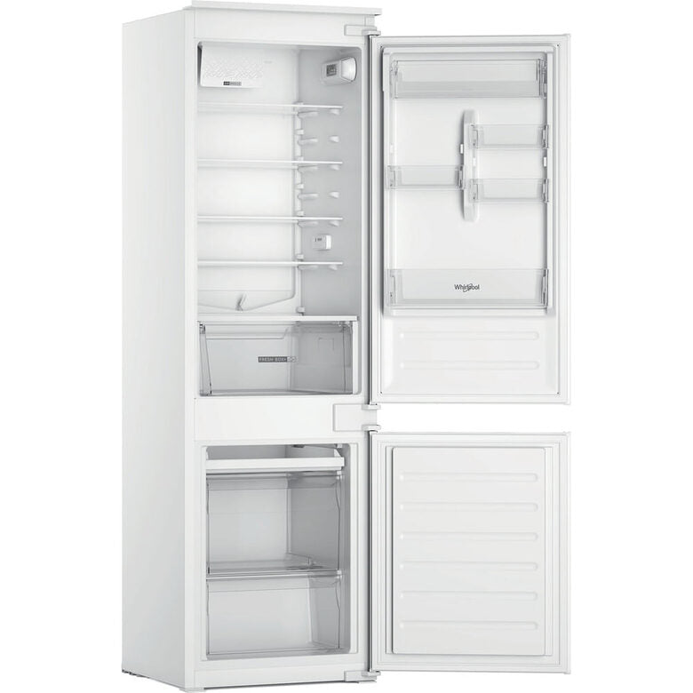 FRIGORIFERO DA INCASSO WHIRLPOOL WHC18D031A1, Capacità netta totale 268 l, Rumorosità: 34 dB(A), 5 ripiani, Dimensioni: L 54 cm A 177 P 54,5 cm, Bianco, Classe E