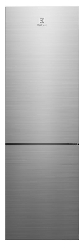 FRIGORIFERO DOPPIA PORTA ELECTROLUX LNT7MC32X, Capacità netta totale 328 l, Rumorosità: 34 dB(A), 3 ripiani, Dimensioni: L 59,5 cm A 187 P 66,4 cm, Inox, Classe C