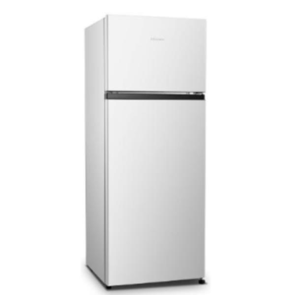 FRIGORIFERO DOPPIA PORTA HISENSE RT267D4AWE, Capacità netta totale 206 l, Rumorosità: 40 dB(A), 3 ripiani, Dimensioni: L 55 cm A 143,6 P 54,2 cm, Bianco, Classe E