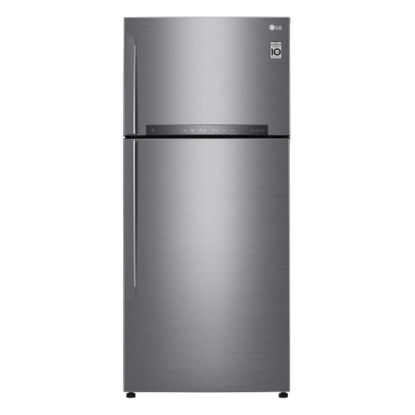 FRIGORIFERO DOPPIA PORTA LG GTB744PZHED, Capacità netta totale 506 l, Rumorosità: 43 dB(A), LAN wireless, 3 ripiani, Dimensioni: L 78 cm A 180 P 73 cm, Platinum Silver, Classe E