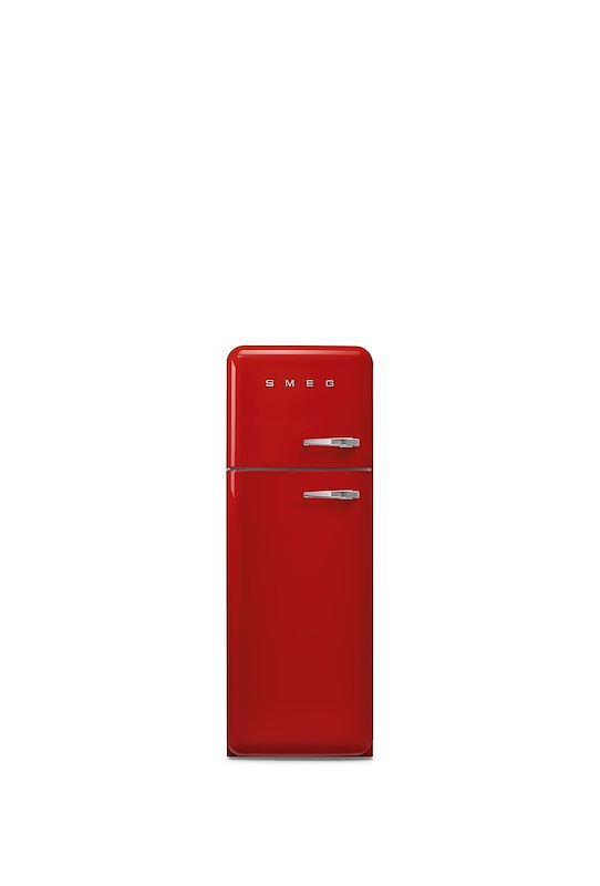 FRIGORIFERO DOPPIA PORTA SMEG FAB30LRD6, Capacità netta totale 294 l, Rumorosità: 34 dB(A), 3 ripiani, Dimensioni: L 60 cm A 172 P 76,8 cm, Rosso, Classe C