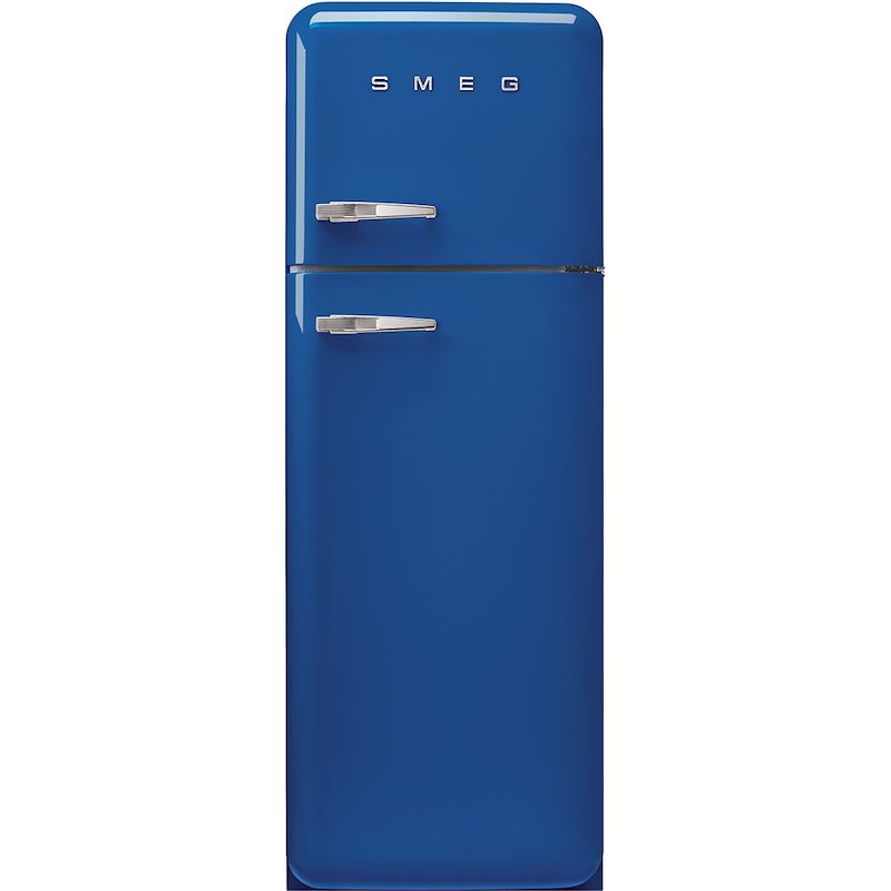 FRIGORIFERO DOPPIA PORTA SMEG FAB30RBE6, Capacità netta totale 294 l, Rumorosità: 34 dB(A), 3 ripiani, Dimensioni: L 60 cm A 172 P 76,8 cm, Blu, Classe C