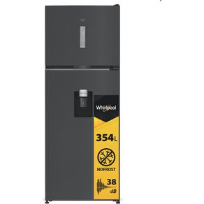 FRIGORIFERO DOPPIA PORTA WHIRLPOOL WHD2 6472W X4E, Capacità netta totale 477 l, Rumorosità: 38 dB(A), Dispenser acqua, 4 ripiani, Dimensioni: L 70 cm A 186,5 P 74,6 cm, Acciaio BlackSteel, Classe E