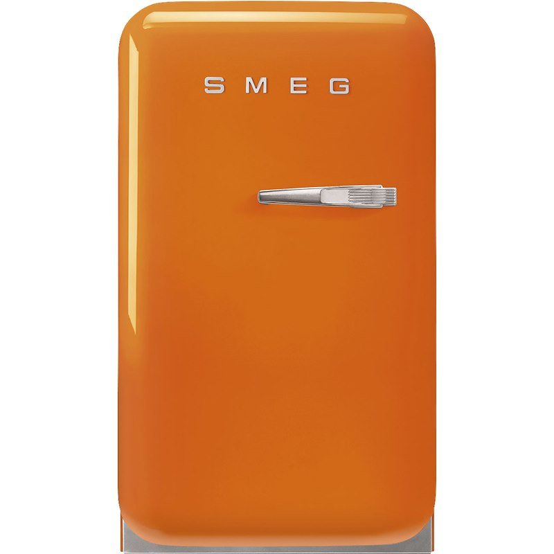 FRIGORIFERO MONOPORTA SMEG FAB5LOR6, Capacità netta totale 34 l, Rumorosità: 36 dB(A), Dimensioni: L 40,4 cm A 72,5 P 50 cm, Arancione, Classe C