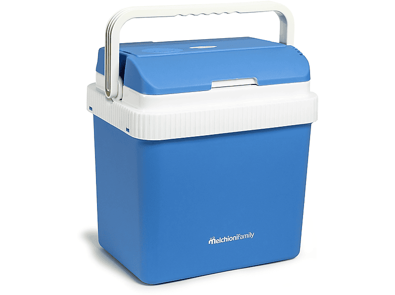 FRIGORIFERO PORTATILE MELCHIONI FAMILY CONSERVO 24, Capacità netta totale 21 l, Rumorosità: 46 dB(A), Dimensioni: L 40 cm A 43 P 29,5 cm, Azzurro, Classe F