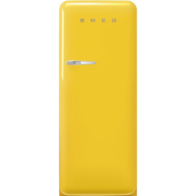 FRIGORIFERO VERTICALE SMEG FAB28RYW6, Capacità netta totale 270 l, Rumorosità: 35 dB(A), Dimensioni: L 60,1 cm A 153 P 72,8 cm, Giallo, Classe C