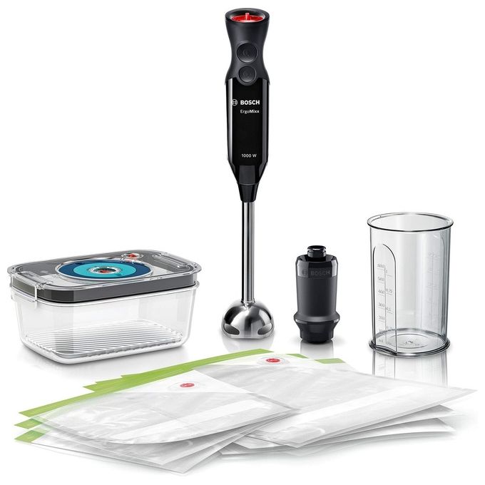 Frullatore A Immersione Ergomixx Ms6cb61v1 Capacita 0.6 Litro Potenza 1000 Watt Colore Nero - Bosch Frullatore A Immersione Ergomixx Ms6cb61v1 Capacita 0.6 Litro Potenza 1000 Watt Colore Nero - Bosch