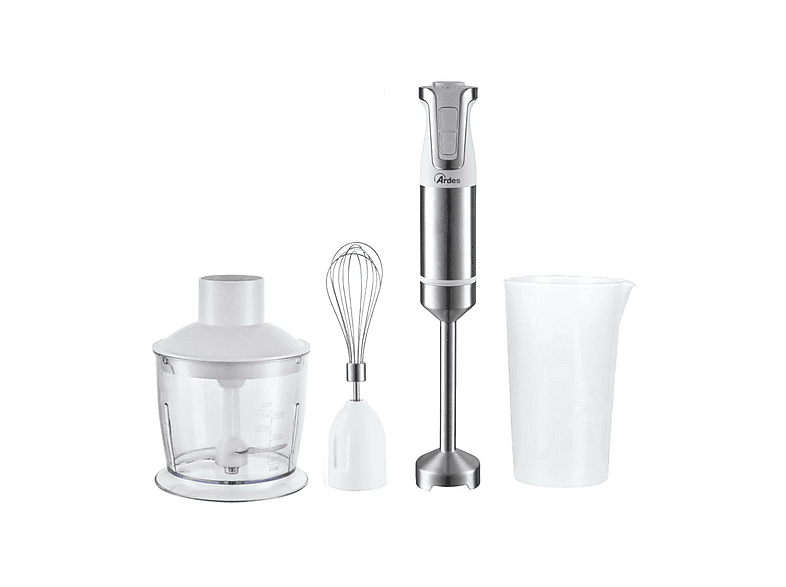 Frullatore ad immersione ARDES ARSET01, 1000W, recipiente graduato da 0.7l, 2 velocità, lame in acciaio inox
