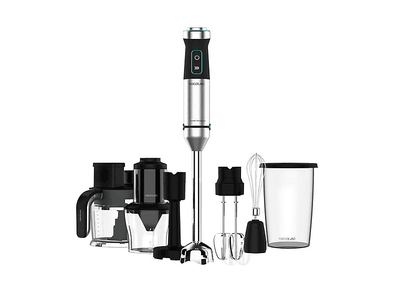 FRULLATORE AD IMMERSIONE CECOTEC PowerTitanBlk1500XLTotMix, Potenza 1500 W, Caraffa da 0.8 l, 1 velocità, Plastica, Rivestimento in titanio nero, Inox Black FRULLATORE AD IMMERSIONE CECOTEC PowerTitanBlk1500XLTotMix, Potenza 1500 W, Caraffa da 0.8 l, 1 velocità, Plastica, Rivestimento in titanio nero, Inox Black