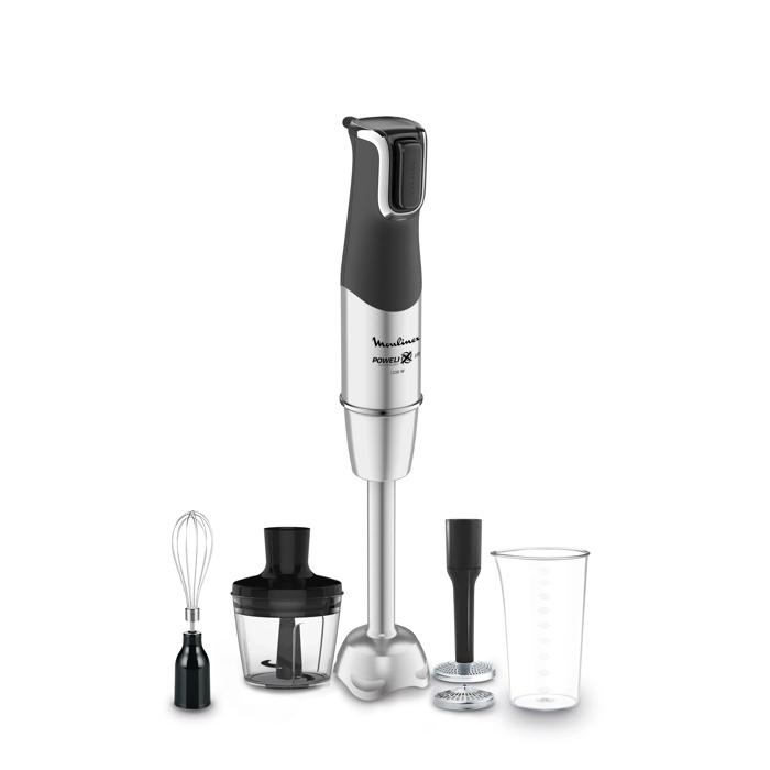 Frullatore ad immersione MOULINEX INFINITYFORCE PRO DD95HD, 1200W, con recipiente graduato da 0.8l, tritatutto e frusta