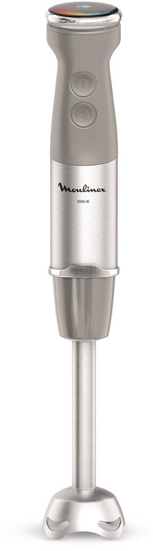 FRULLATORE AD IMMERSIONE MOULINEX Quickchef+ 2 in 1 DD672B, Potenza massima 1000 W, Recipiente da 0.8 l, Livelli di potenza 20 velocità, GRIGIO