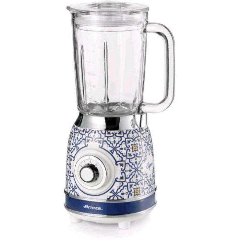 FRULLATORE ARIETE CAPRI, Potenza 1000 W, Caraffa da 1.5 l, 4 velocità, Glass, Stainless steel, MULTICOLORE