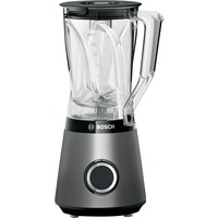 Frullatore BOSCH MMB6141S, 1200 W, 30.000 giri/min, Lame Rinforzate in Acciaio Inox, Bicchiere Tritan da 1.5 L, Componenti Lavabili Lavastoviglie, Argento