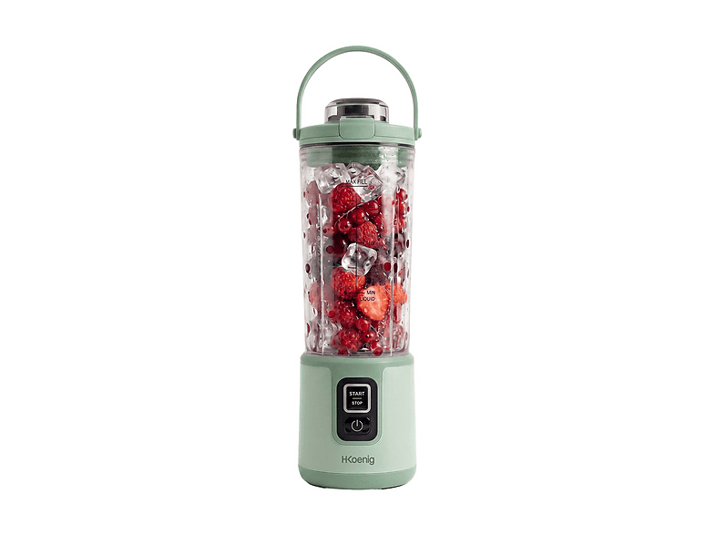 FRULLATORE H.KOENIG MOOTH18, Potenza 110 W, Caraffa da 0.47 l, 1 velocità, Acciaio inox, Verde