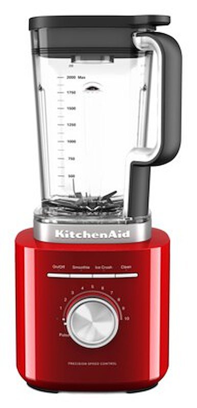 FRULLATORE KITCHENAID 5KSB2073EER, Potenza 1700 W, Caraffa da 2 l, 10 velocità, Tritan privo di bisfenolo A, Lama asimmetrica in acciaio inox; Lavabile lavastoviglie., Rosso imperiale