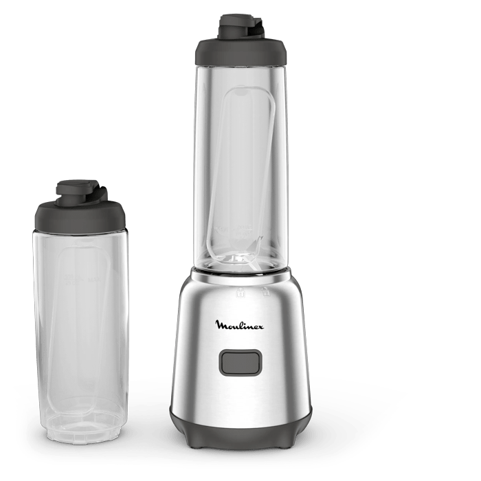 FRULLATORE MOULINEX Frullatore Mix&Move LM15FD, Potenza 300 W, Caraffa da 0.6 l, 1 velocità, Tritan, Lame standard, Metallo