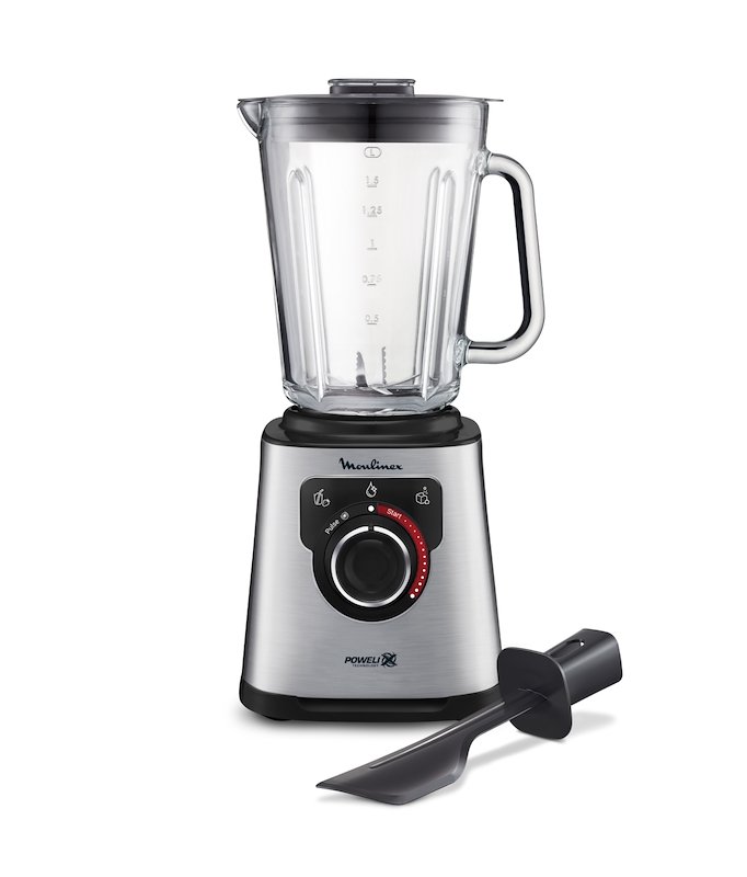 FRULLATORE MOULINEX PerfectMix+ LM871, Potenza 1200 W, Caraffa da 2 l, Vetro, Acciaio inox a 6 lame, / Grigio scuro