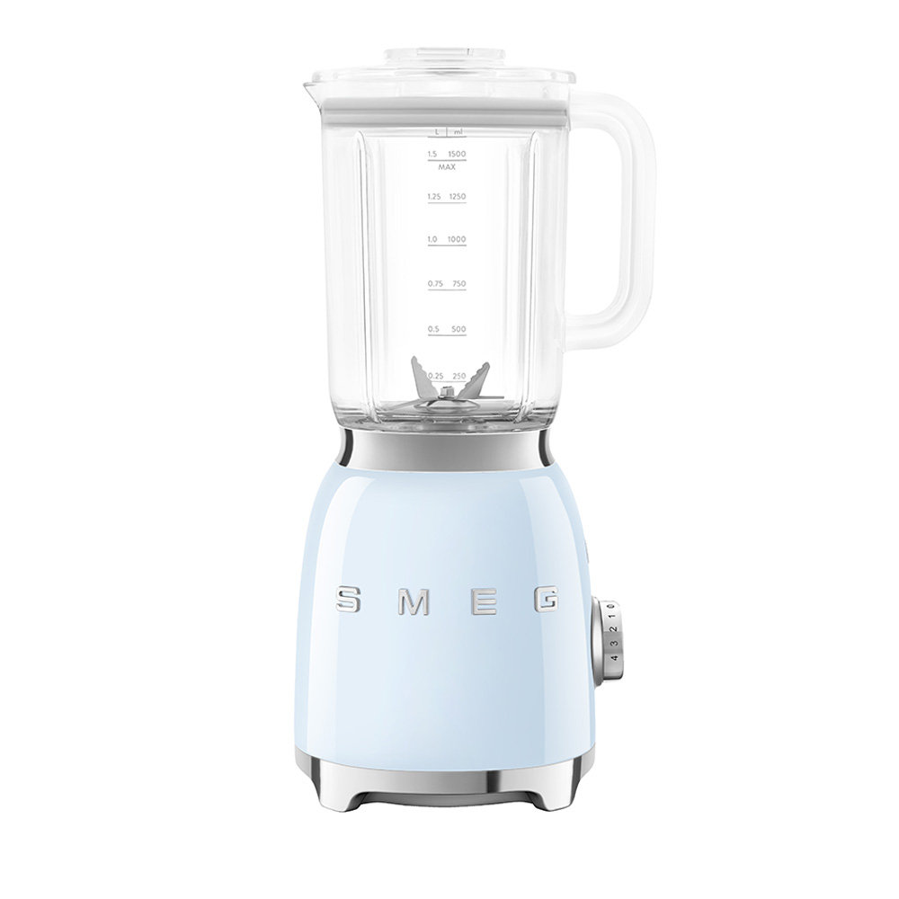 FRULLATORE SMEG BLF03PBEU, Potenza 800 W, Caraffa da 1.5 l, 4 velocità, Plastica, Acciaio inox, AZZURRO