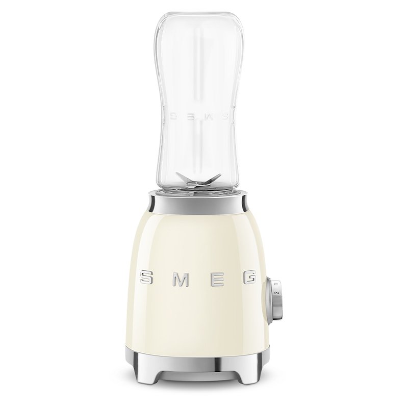 FRULLATORE SMEG PBF01CREU, Potenza 300 W, Caraffa da 0.6 l, 2 velocità, Tritan Renew senza BPA, Doppia lama in acciaio inox, panna
