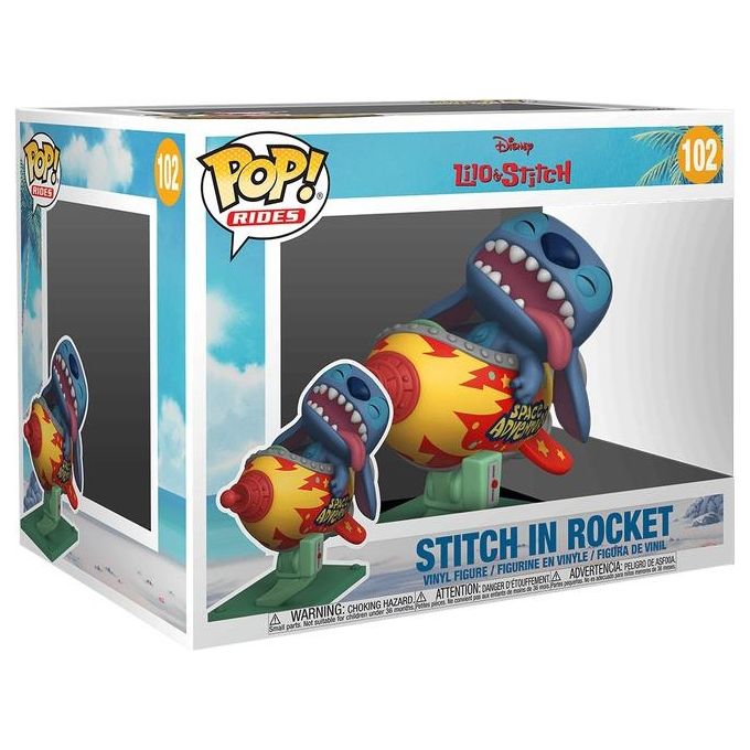 Funko 55620 Pop! Rides Super Deluxe Lilo e Stitch Stitch in Rocket Figurina Collezionabile in Vinile 15 cm