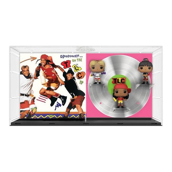 FUNKO 65776 Pop! Album Deluxe Personaggio da collezione TLC con 3 Figure T-Boz Chilli Left Eye su Base Espositiva con Copertina Album Oooh On The TLC Tip colore Multicolore