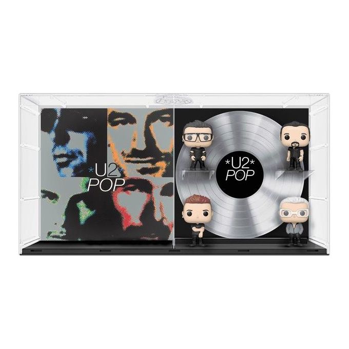 Funko 67391 Pop! Albums Deluxe U2 Pop 4 Figure in Vinile con Custodia Rigida da Esposizione (59.7x31.1x9.5 cm) colore Nero Funko 67391 Pop! Albums Deluxe U2 Pop 4 Figure in Vinile con Custodia Rigida da Esposizione (59.7x31.1x9.5 cm) colore Nero