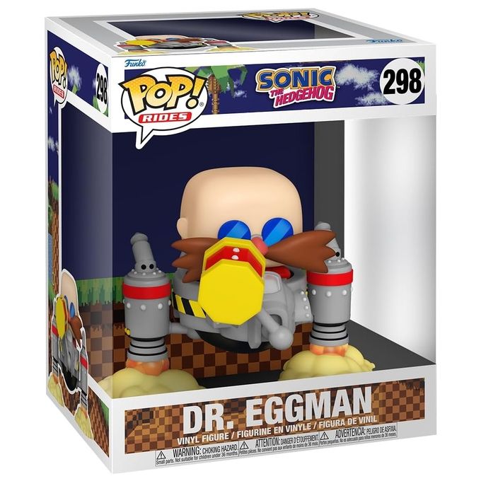 Funko 70584 POP Rides Deluxe Figura in Vinile Dr. Eggman 15 cm colore Multicolore Funko 70584 POP Rides Deluxe Figura in Vinile Dr. Eggman 15 cm colore Multicolore